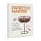 Stupell Industries Espresso Martini Recipe Canvas Wall Art Design by Victoria Barnes